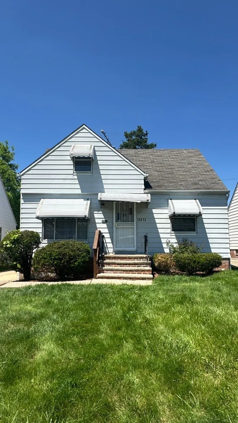 The Maple Heights home — a documented Greater Cleveland hail loss. (Client details withheld.)